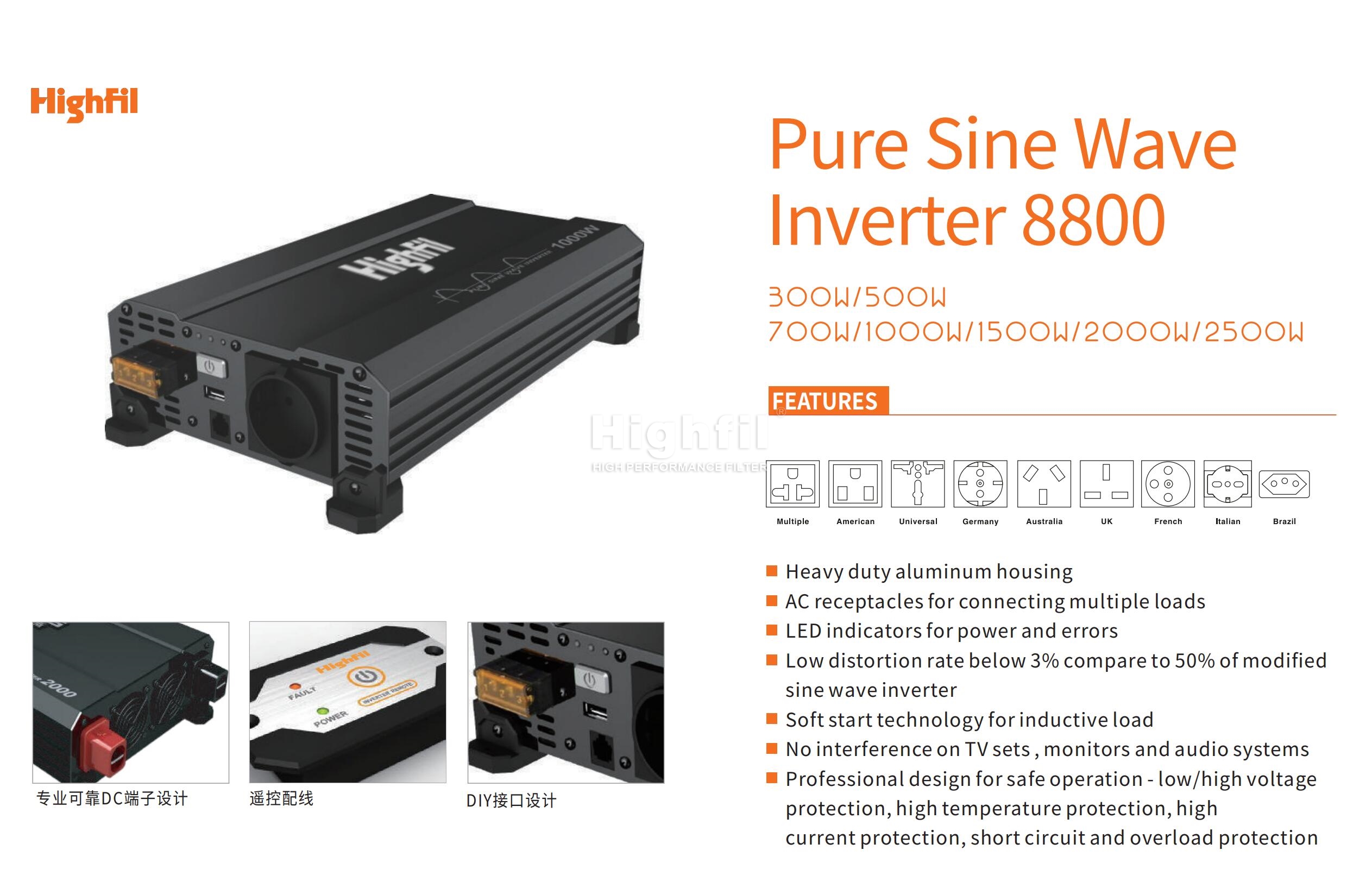 :Pure Sine Wave Inverter 8800;